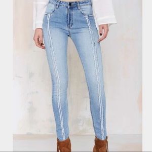 Nasty Gal Join the Fray High-Waisted Jeans
